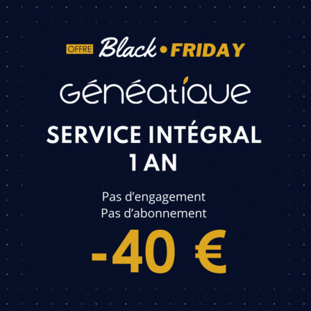 -40€ sur l'offre service 1 an Intégral, la plus haute, avec le plus de crédits et d'avantages, sans abonement et sans engagement